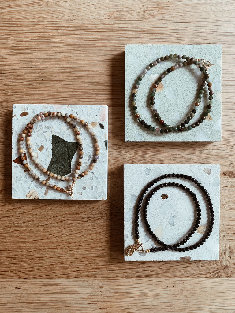 Necklaces - Bluestone Necklace - Sweet Palms Jewelry