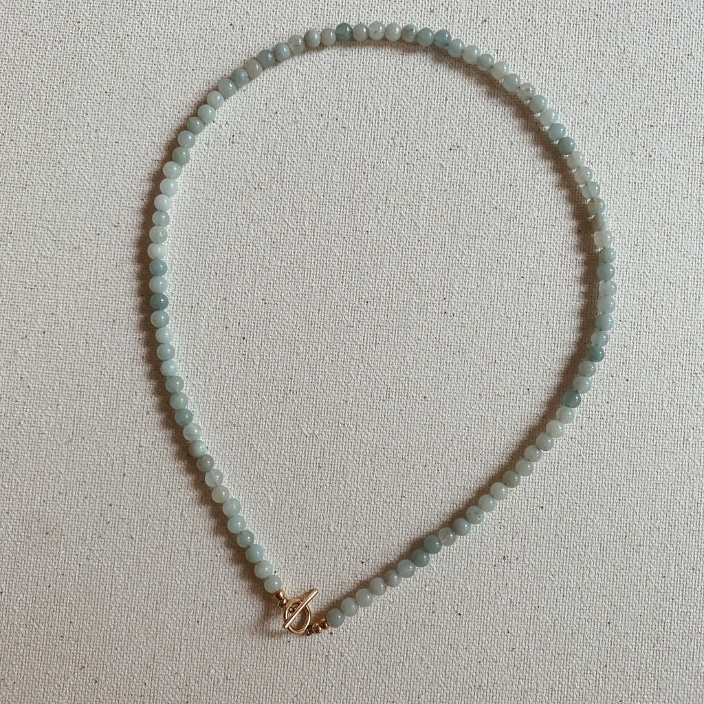 Necklaces - Amazonite Stone Necklace - Sweet Palms Jewelry