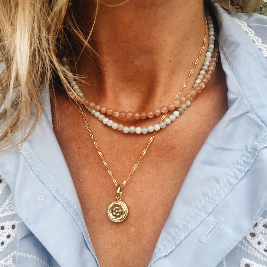 Light Jade Stone Necklace