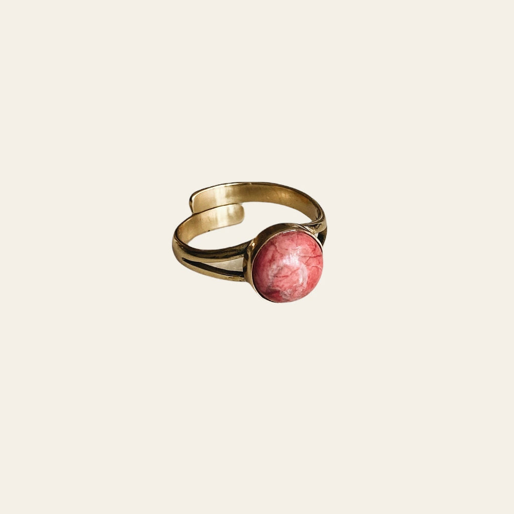 Pink Agaat Ring